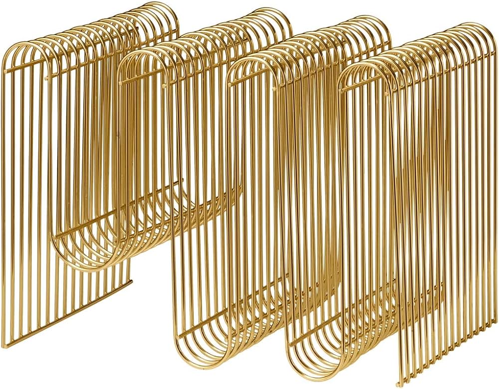 Amazon.co.jp: AYTM マガジンラック CURVA ブラス 正規品 北欧雑貨