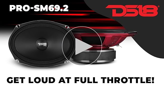 Amazon.com: DS18 PRO-SM69.2 6x9 Shallow Water Resistant Cone Mid