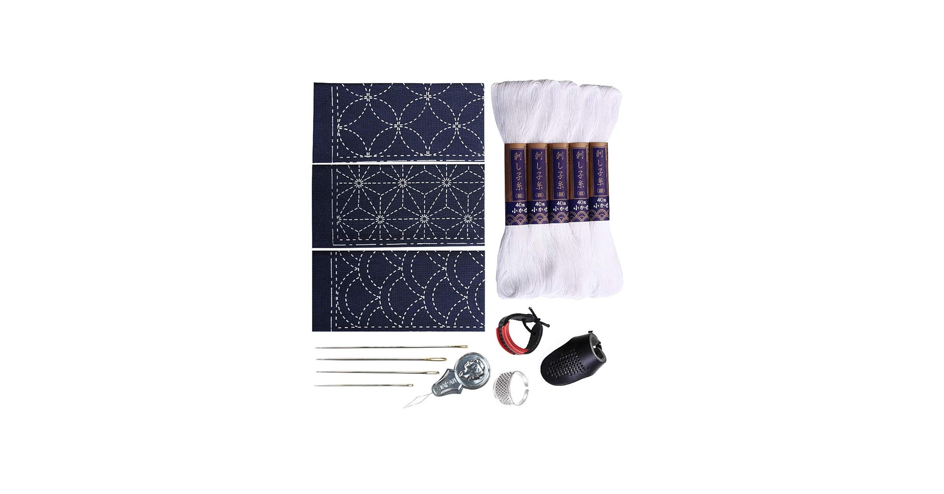 Amazon.com: Sashiko kit, Yokota Sashiko Thread, Needles and