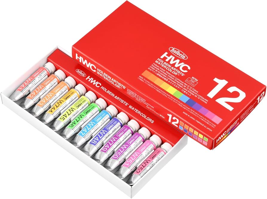 Amazon | ホルベイン 透明水彩絵具 2号(5ml) ルミナスカラーW794 12色