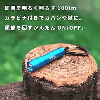 Amazon.co.jp: 1LEDカラビナミニライト 80lm 小型 ペンライト