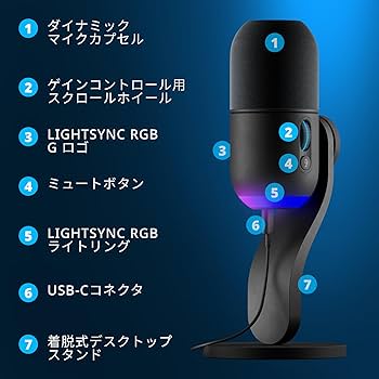 Amazon.co.jp: Logicool G ゲーミングマイク YETI GX ダイナミック