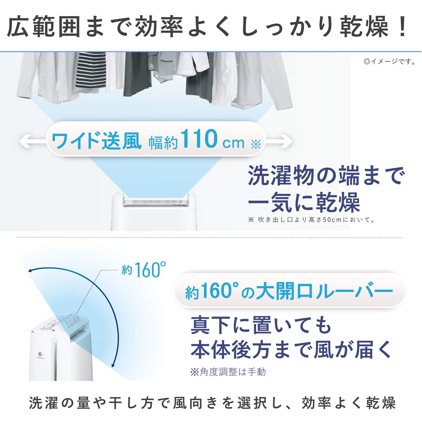 Amazon | パナソニック 衣類乾燥除湿機 デシカント方式 ~14畳 ミント