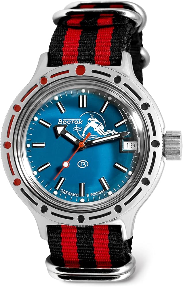 Amazon.com: Vostok | Amphibia 420059 Scuba Dude Automatic Self
