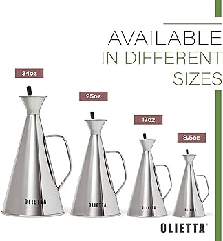 Amazon.com: Olietta Olive Oil Dispenser Bottle Stainless Steel Non
