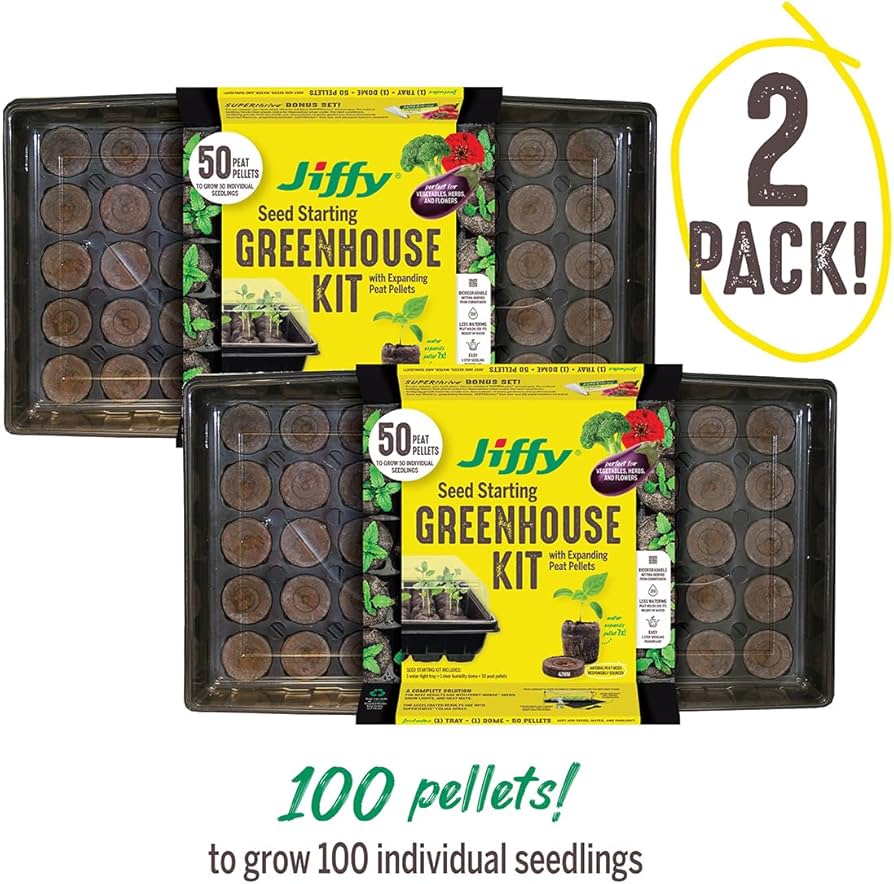 Amazon.com : Ferry Morse Jiffy Seed Starter Tray Kit - 50 Cell