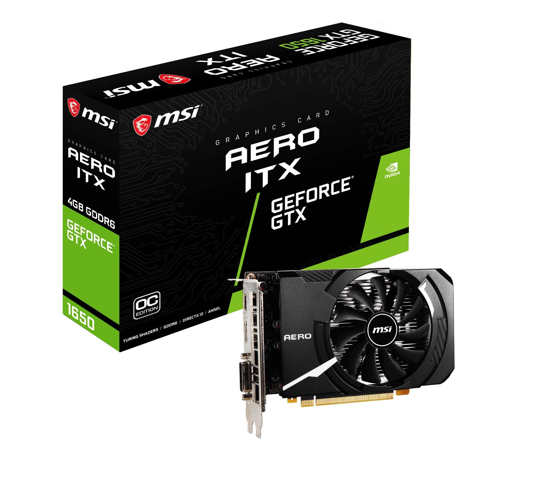 Amazon.co.jp: MSI GeForce GTX 1650 D6 AERO ITX J OC グラフィックス