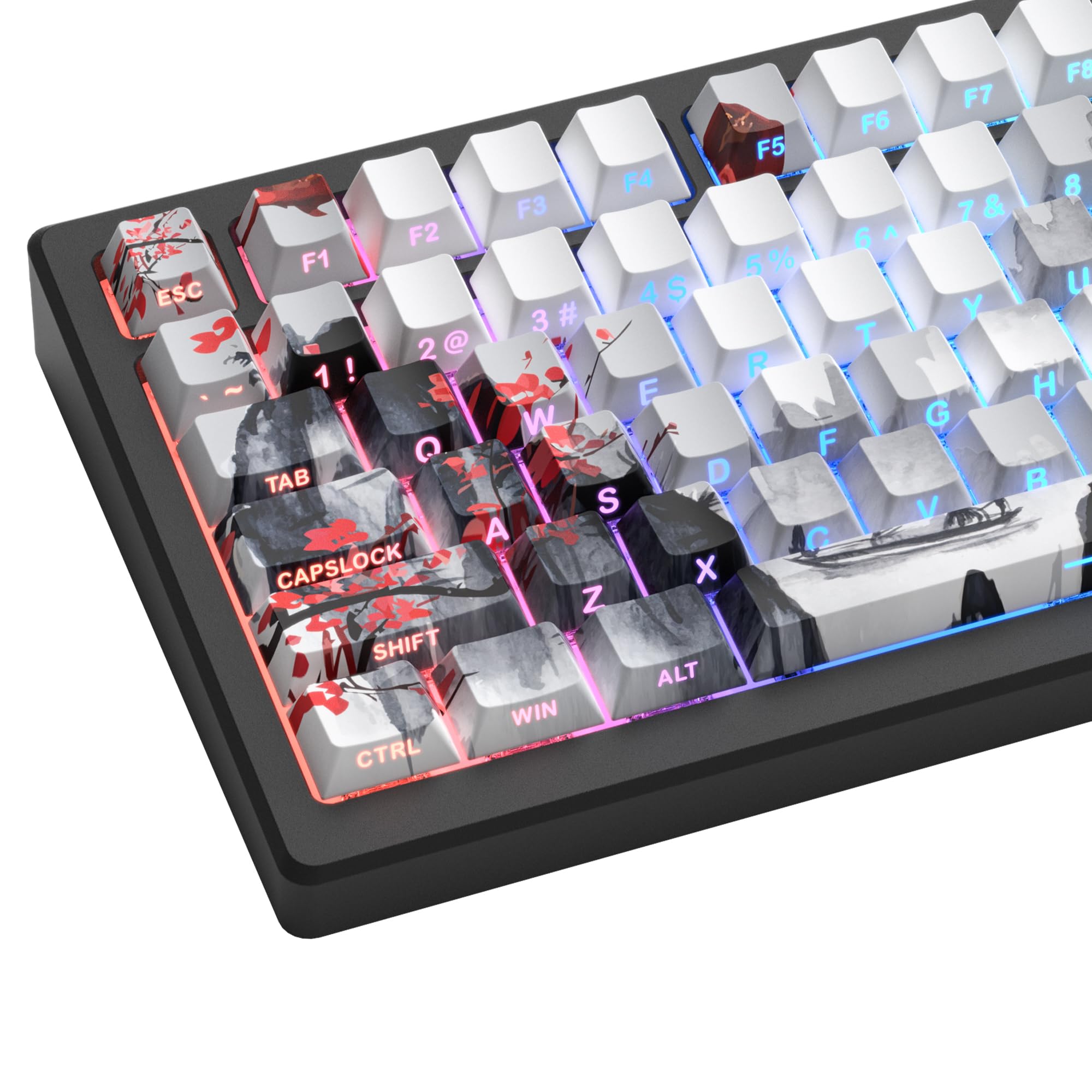 Amazon.com: Womier PBT Keycaps Set 130 Keys, Custom White Japanese