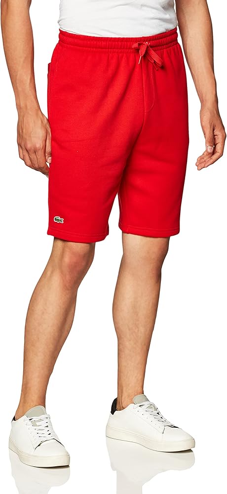 Amazon.com: Lacoste Men's Tennis Fleece Shorts, Red, XX-Large