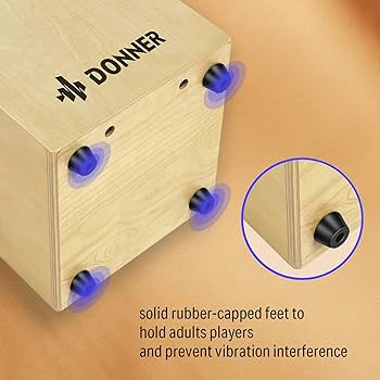 Amazon.com: Donner Cajon Box Drum Full Size, Percussion Instrument