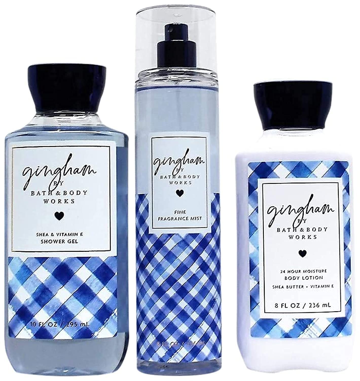 Amazon | Bath and Body Works - Gingham - The Daily Trio Gift Set