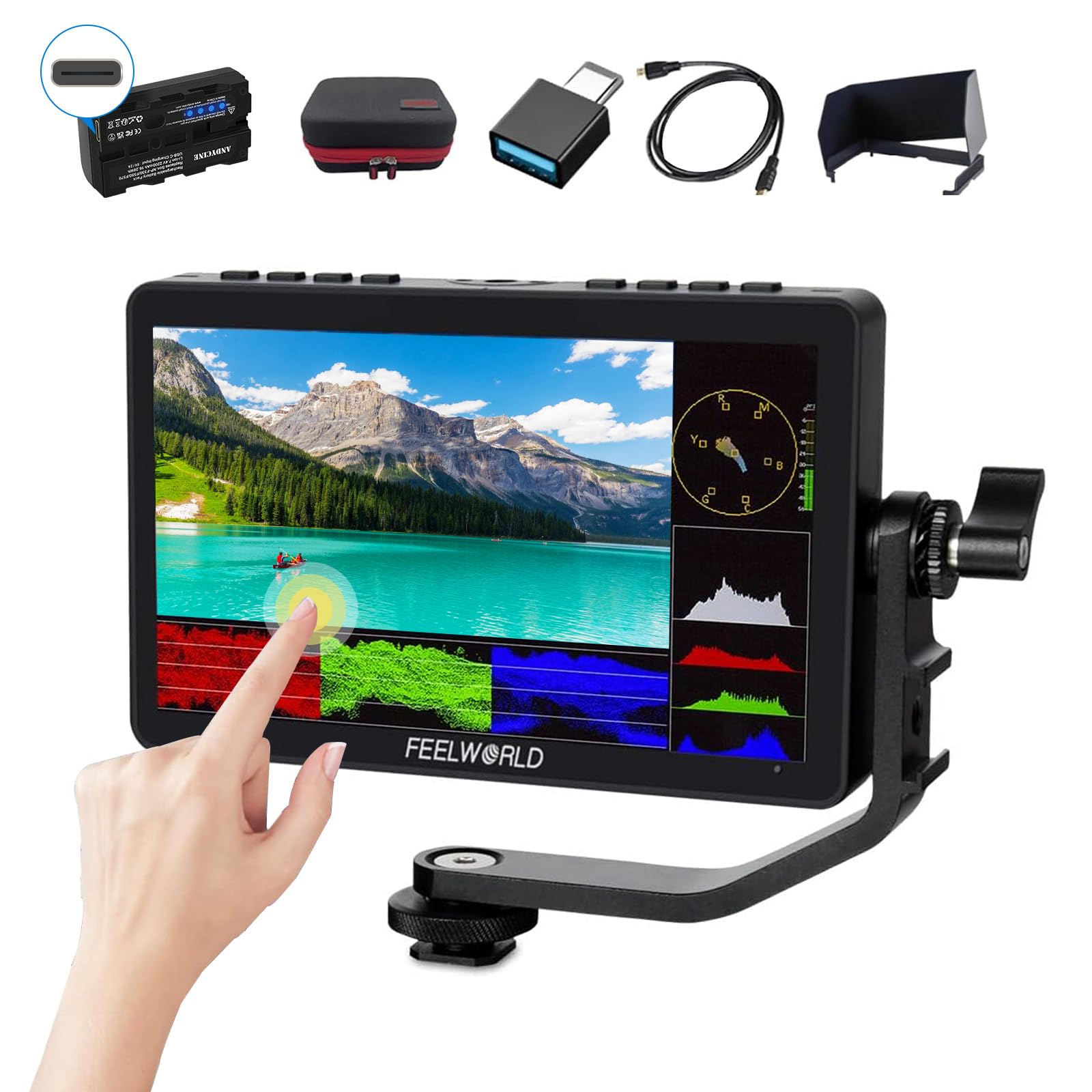 Amazon.com : FEELWORLD F5 Pro V4 6- Inch DSLR Camera Field Monitor