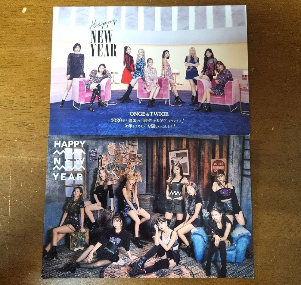Amazon | twice 年賀 once オフィシャルファンクラブ ポストカード 2枚