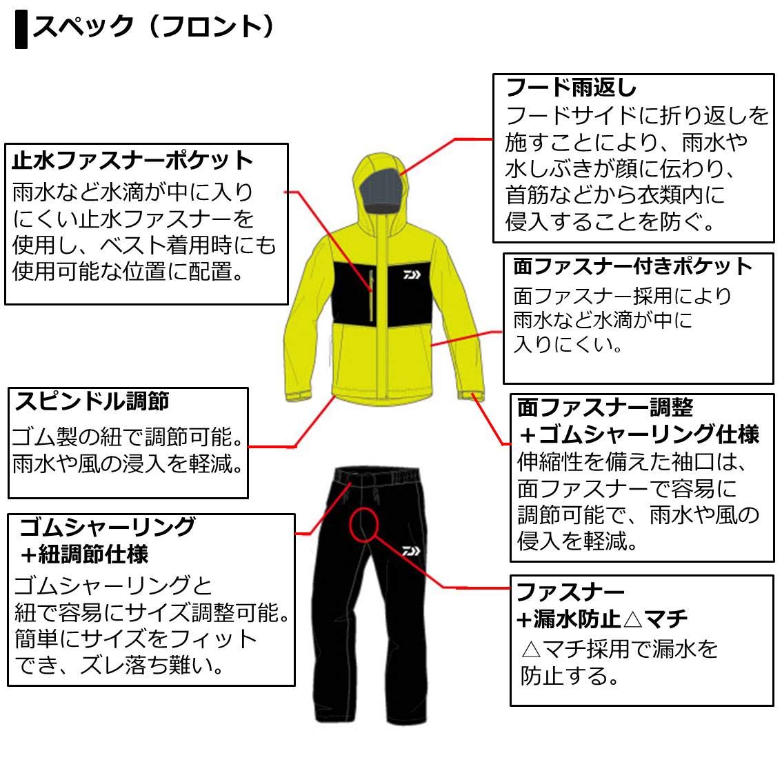 Amazon.co.jp: ダイワ(DAIWA) レインウェア レインマックス レイン
