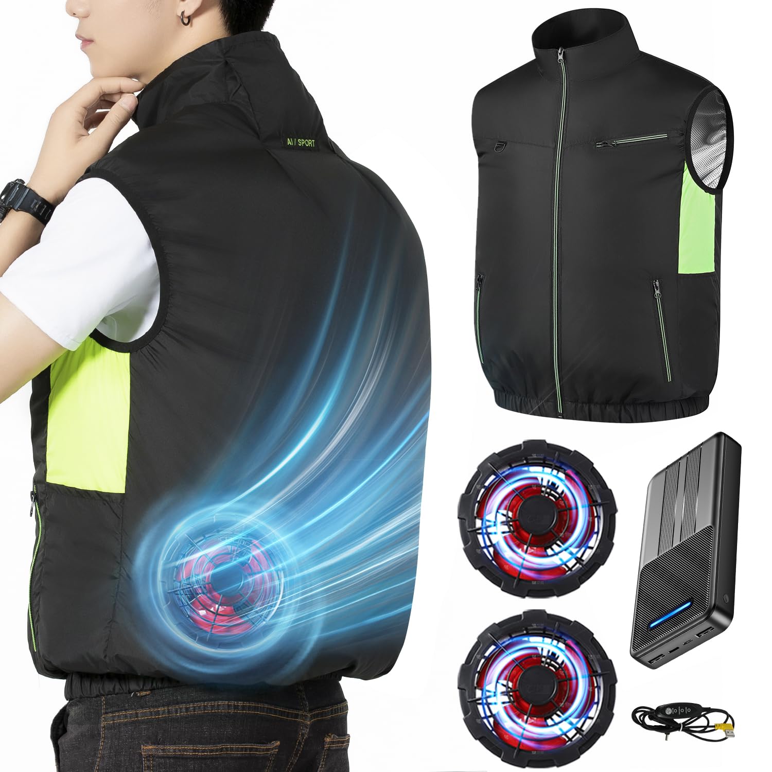 Amazon.co.jp: [Noraui] 【2026暴風ファン & 40800mAh大容量バッテリー