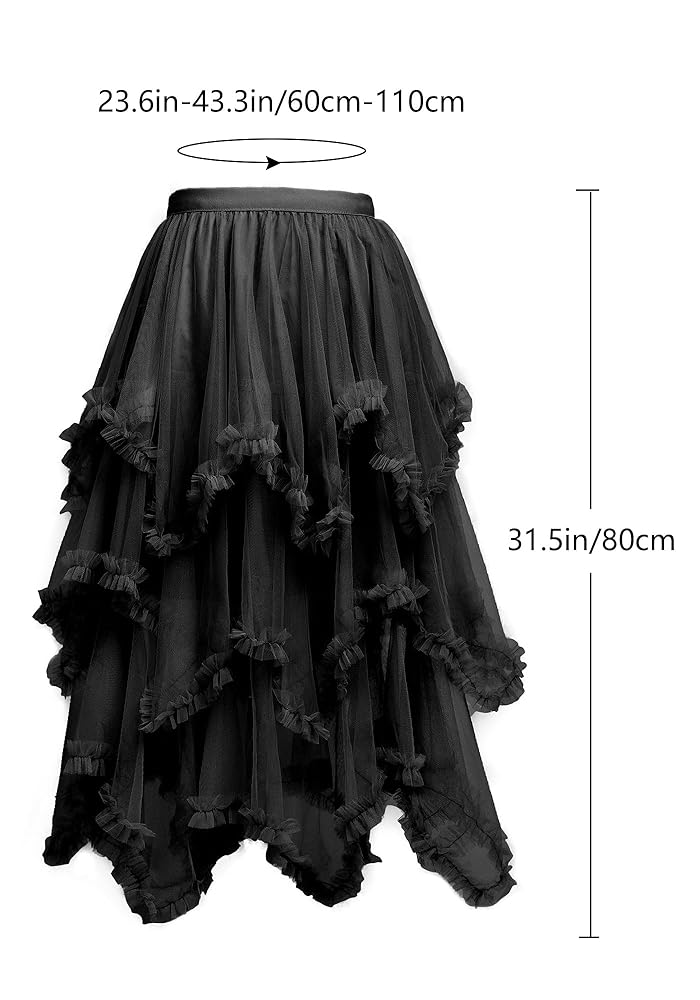 フラメンコ reel of lyricism tulle skirt : black reel of lyricism