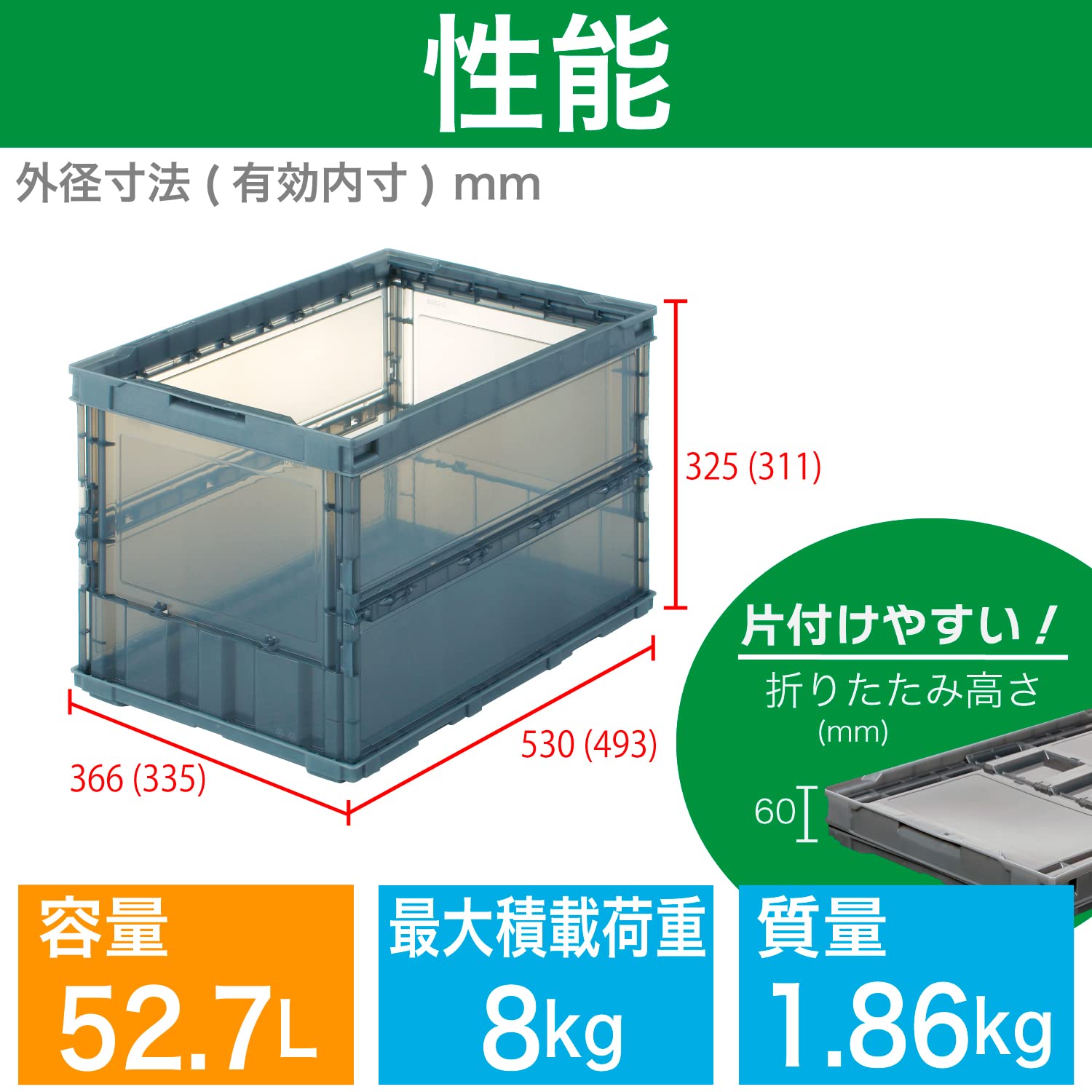 Amazon.co.jp: トラスコ中山(TRUSCO) スケルトン 収納ケース 収納