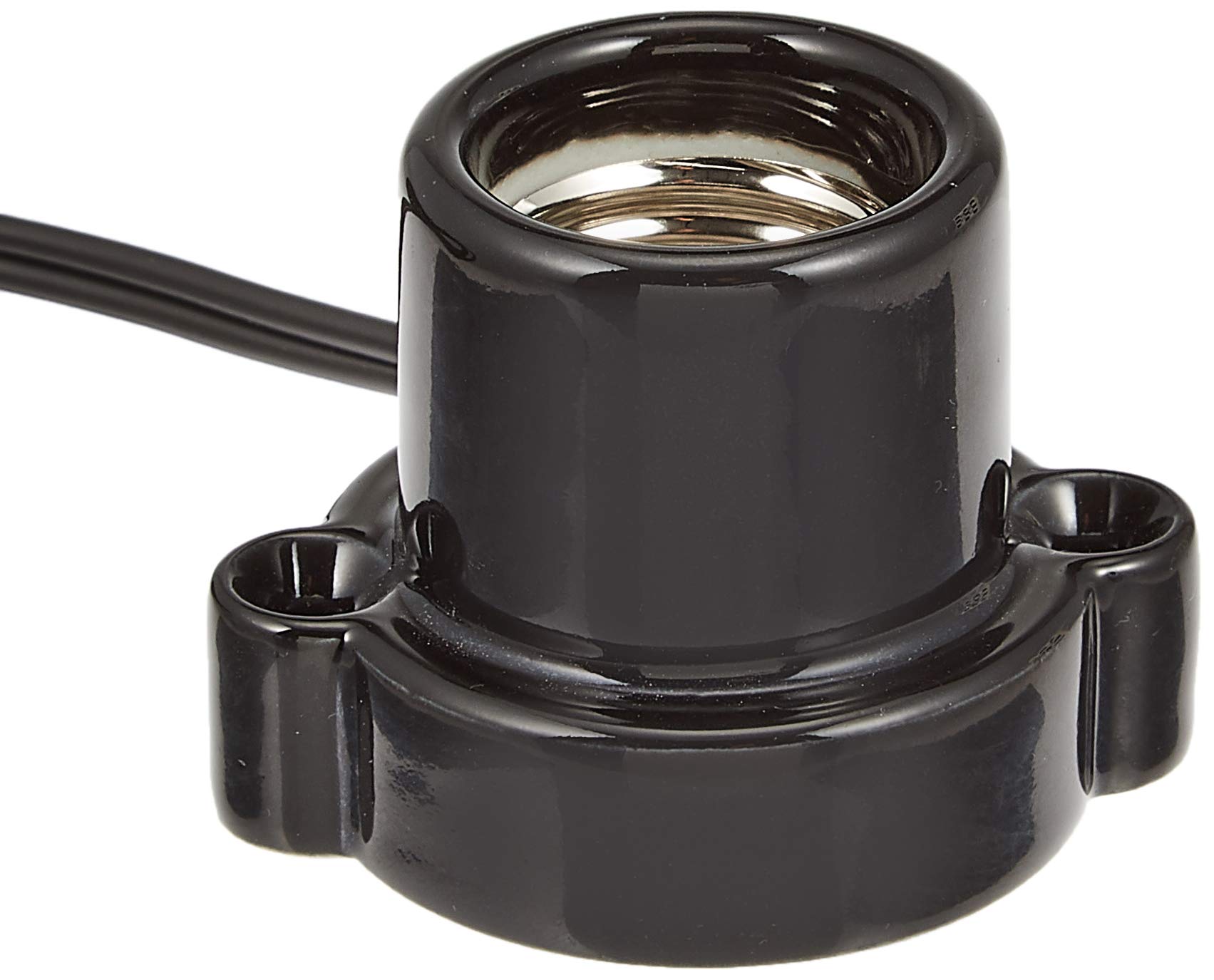 Amazon.co.jp: コード付レセップ コンセント E26黒 HS-L2615ZR/K: DIY