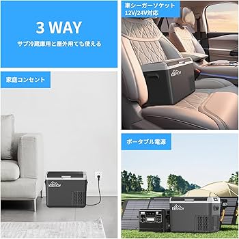 Amazon.co.jp: ポータブル冷蔵庫 18L 小型 車載冷蔵庫 KEEPJOY 急速