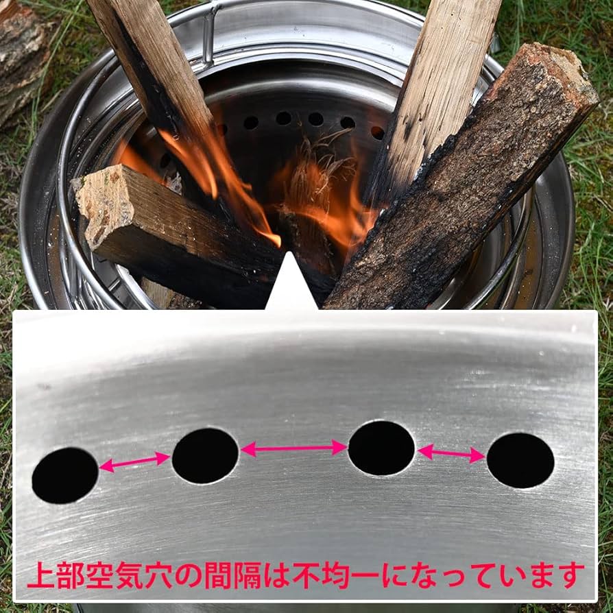 大型ウッドストーブ焼却炉二次燃焼BBQ廃油ストーブキャンプ