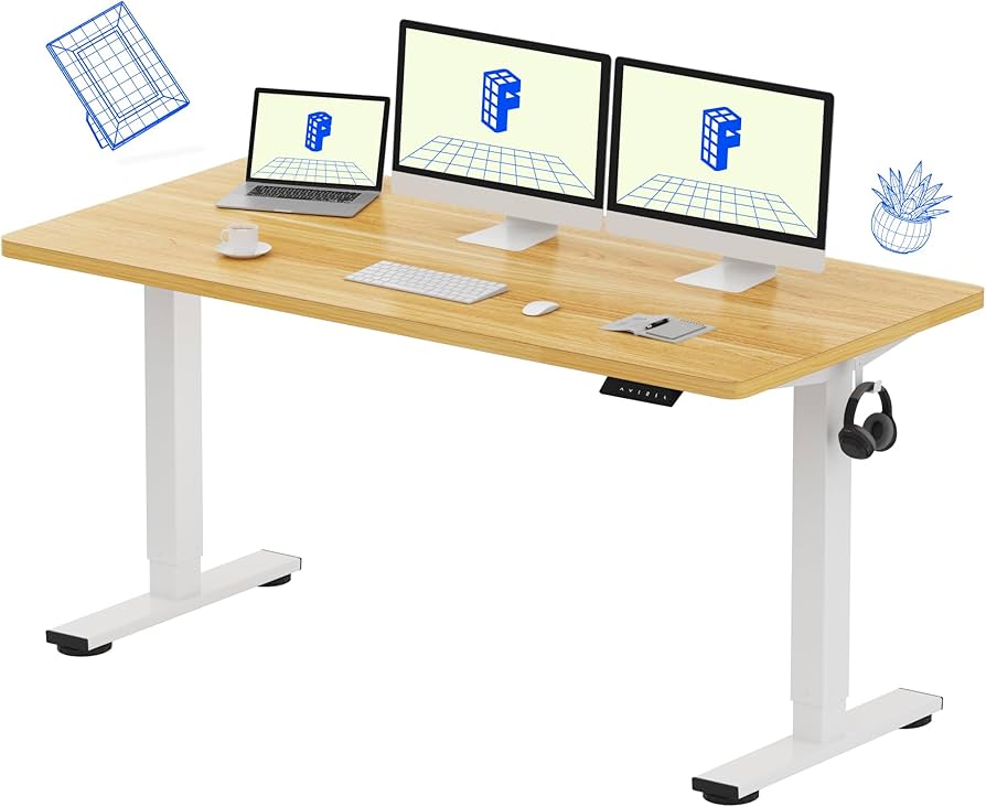 Amazon.com: FLEXISPOT EN1 One-Piece Standing Desk with 1-Inch