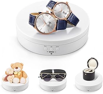 Amazon.com: Leadleds 3 Speeds Electric Rotating Display Stand, 360