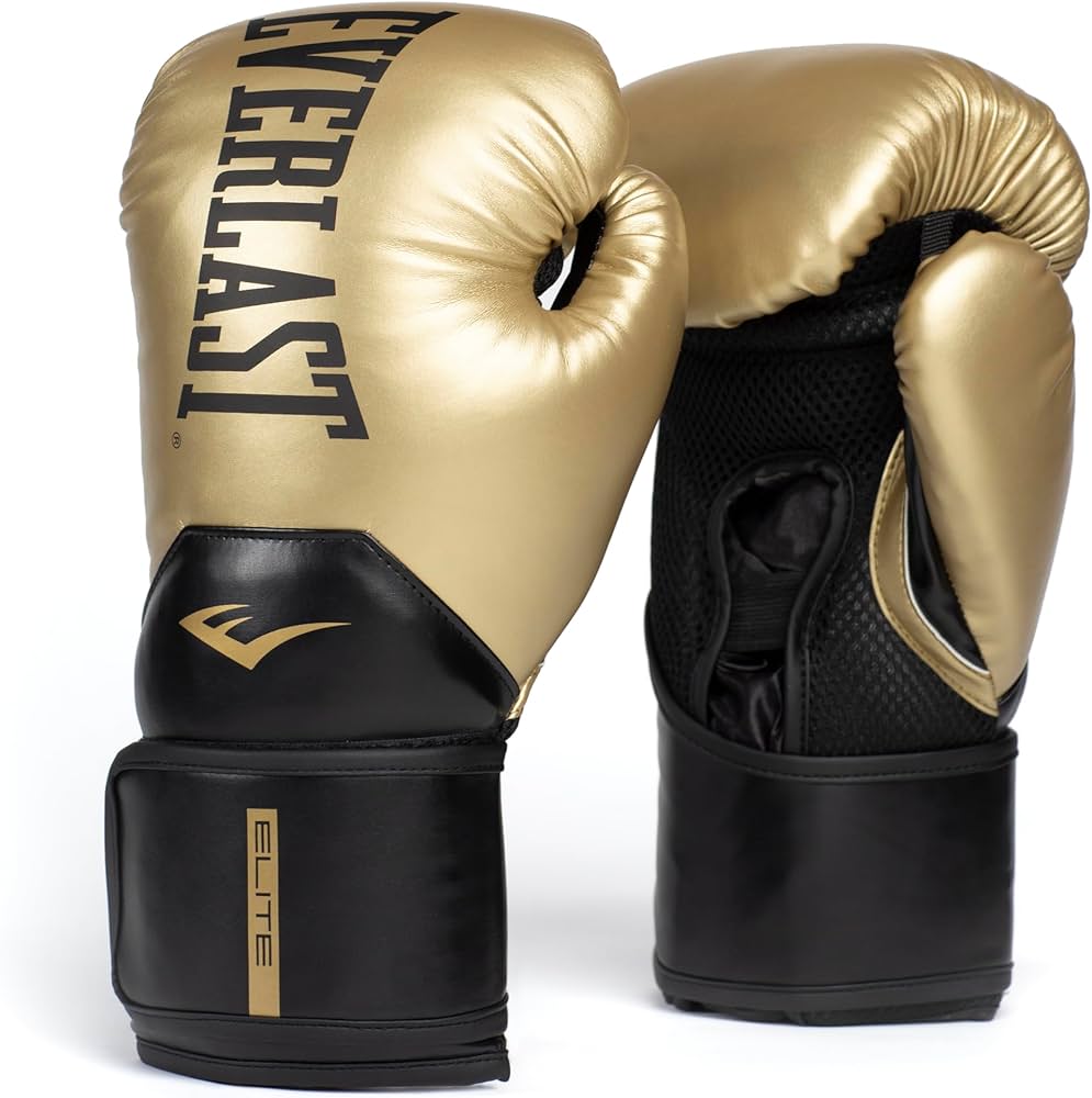Amazon.co.jp: Everlast Elite 2 Boxing Gloves (Gold/Black, 14oz