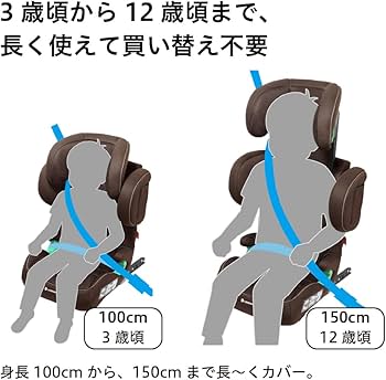 Amazon | リーマン ハイバックジュニアISOFIX R129 ブラウン JG503