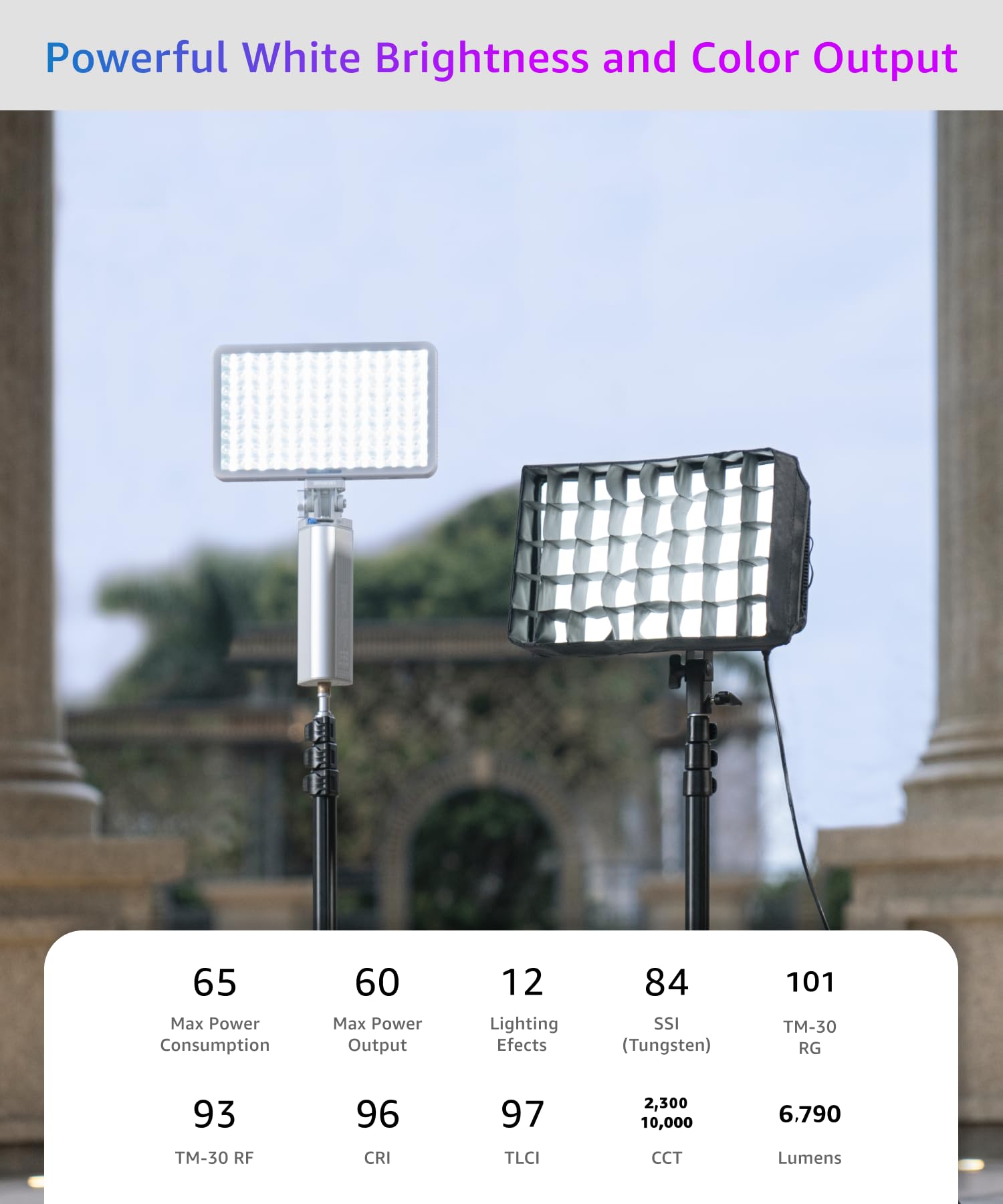 Amazon.com : amaran Pano 60c Kit,Compact 60W RGBWW Full Color