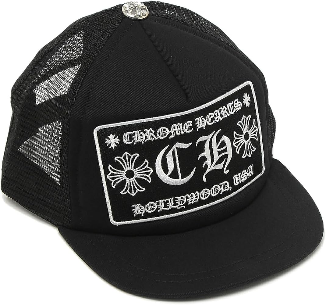 Amazon.co.jp: [クロムハーツ] 帽子 メッシュキャップ ブラック メンズ