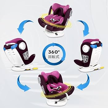 Amazon | LETTAS チャイルドシート 360° 回転式 0か月~12歳頃(0-36kg