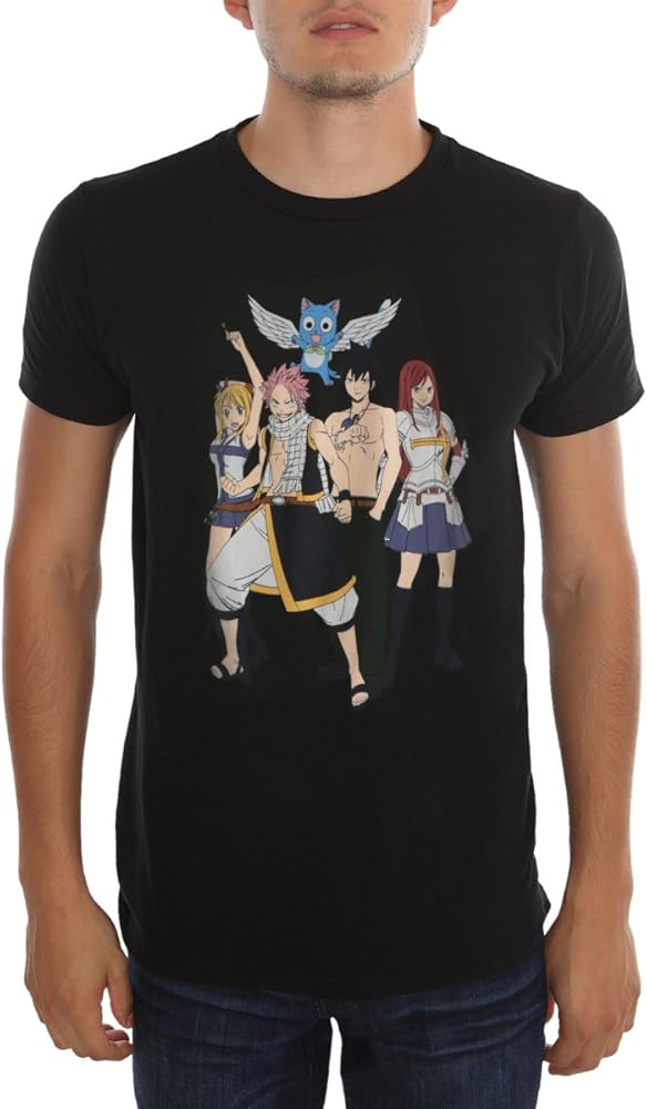Amazon.com: Hot Topic Fairy Tail Group T-Shirt 2XL : Clothing