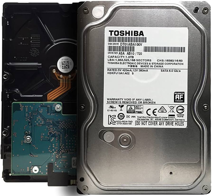 Amazon.com: TOSHIBA DT01ABA100V 1TB SATA 6.0 Gb/s 5700 RPM Desktop