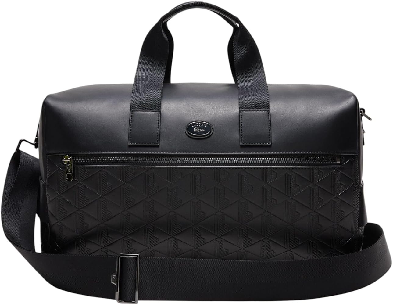 Amazon | Lacoste メンズ ダッフルバッグ、ブラック、15.75インチ x