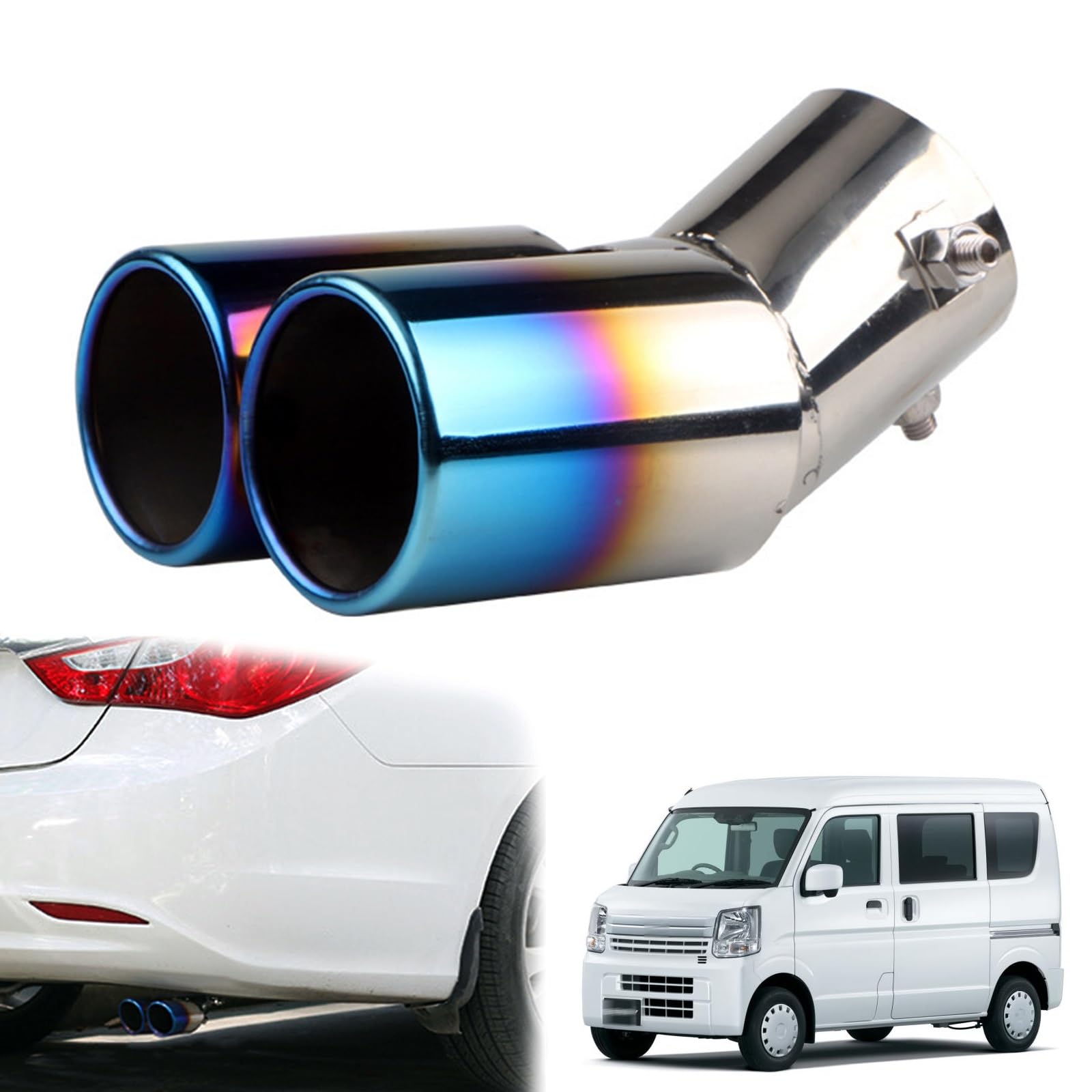 Amazon | マフラー カッター 2本出し スズキ エブリイ/エブリイワゴン