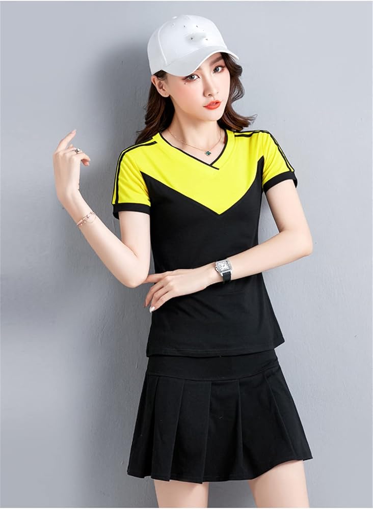 Amazon.co.jp: [Mglesmuu] テニスウェア レディース 上下セット 半袖