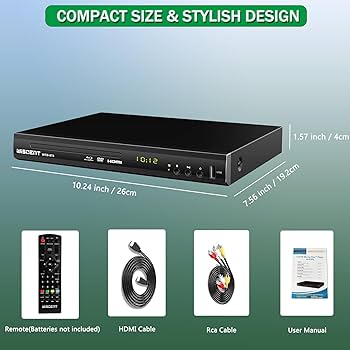 Amazon.com: Blu Ray DVD Player, WISCENT Full HD 1080p Home Theater