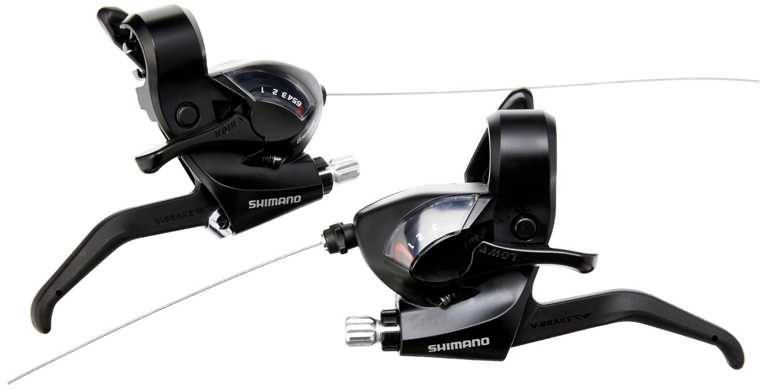 Amazon.com : Shimano ST-EF41 EZ fire Plus STI Set for V-Brakes