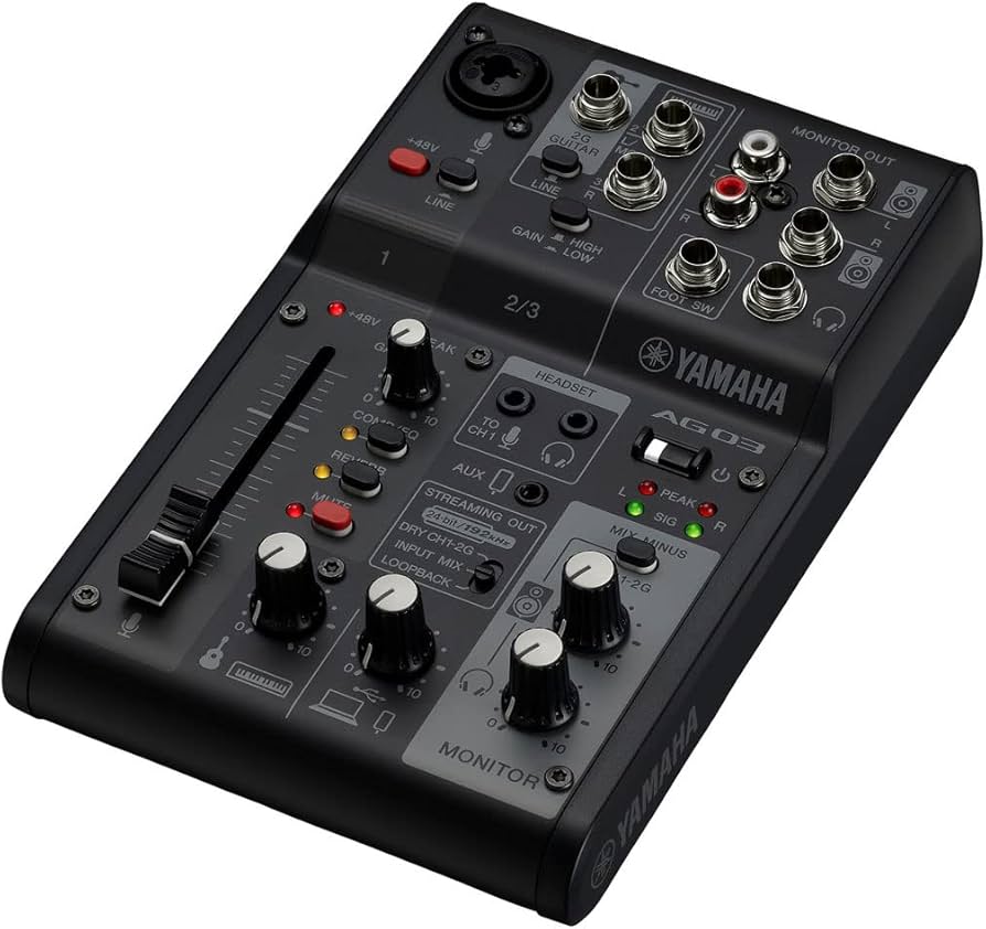 Amazon | YAMAHA / AG03MK2 BLACK AT2020 PCユーザー向け 配信/DTM