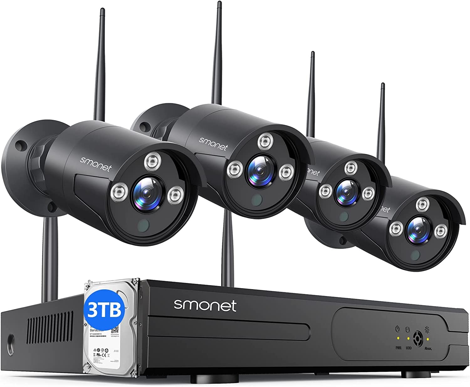 Wireless Security Camera System,SMONET 1080P 8 Channel Home