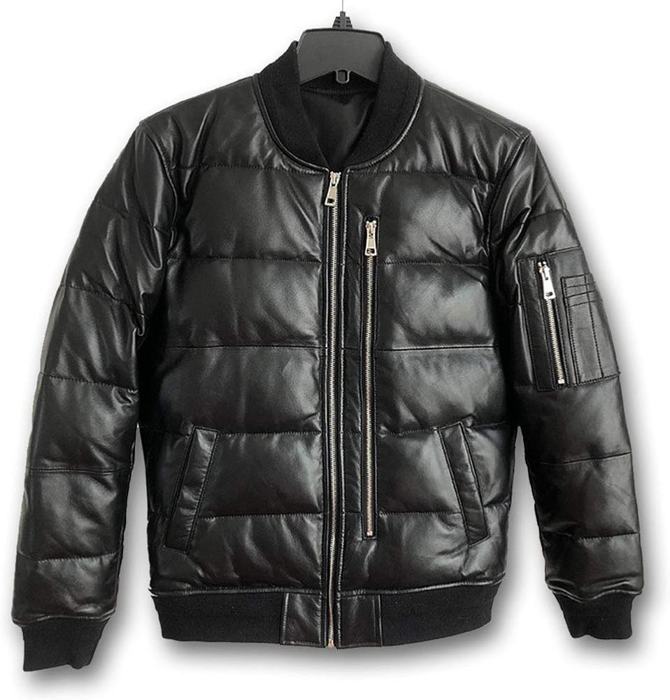 Amazon | [nonbrand] GABRIEL 本革 メンズ 羊革 シープスキン スリム