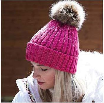 Beechfield® Unisex Cuffed Design Winter Hat (One Size) (Fuchsia