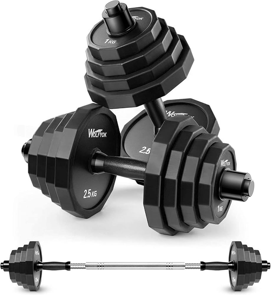 Amazon | Wolfyok ダンベルセット 可変式 スチール製 20/30/40kg 2個