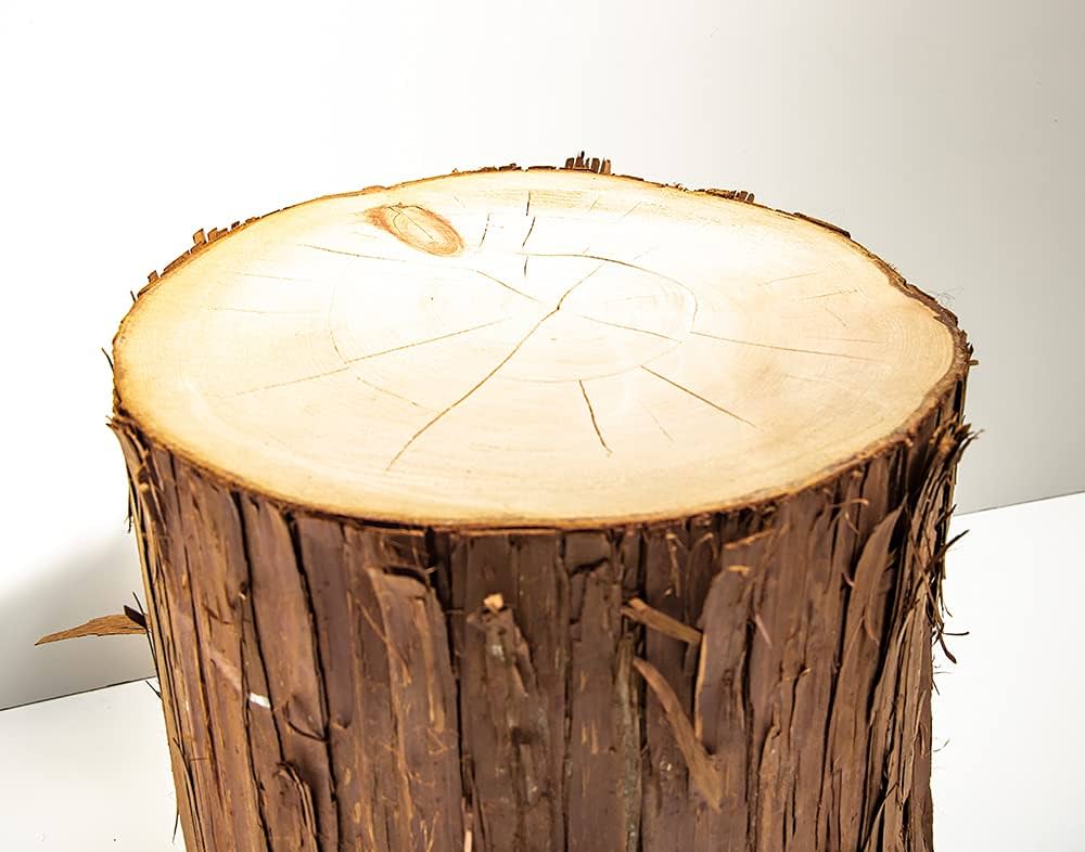 Amazon.co.jp: 川島材木店 桧切り株 高さ約20cm Φ約35cm 皮つき 薪割り