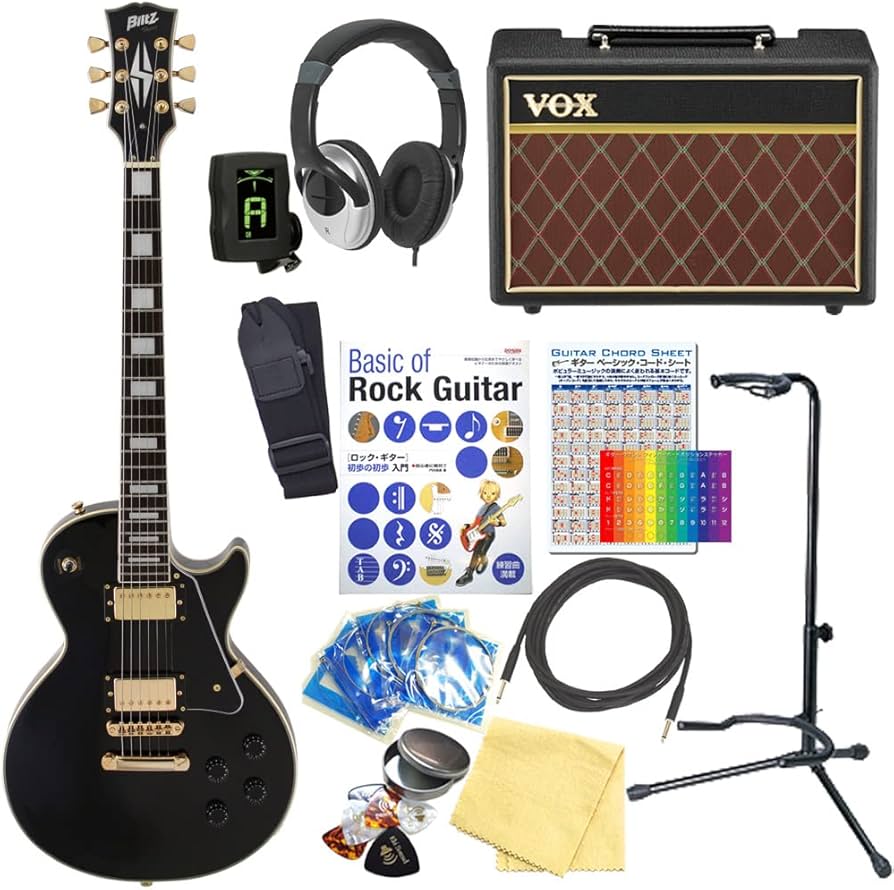 Amazon | エレキギター 初心者セット レスポール カスタム タイプ VOX