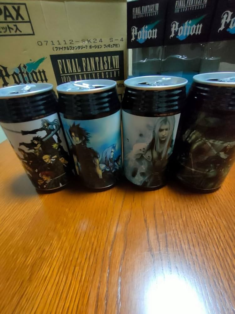 Amazon.co.jp: コンプ FF7 ポーション フィギュア＆缶 全8種類