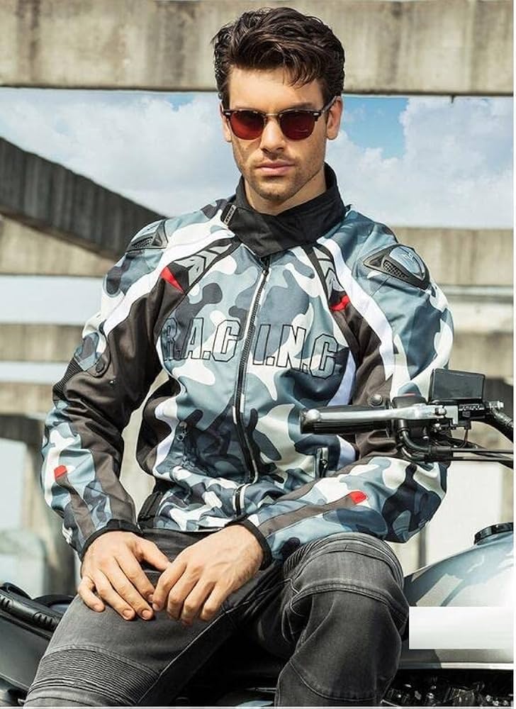 Amazon | DUHAN バイクジャケット 春夏 秋冬 メンズ ライダース