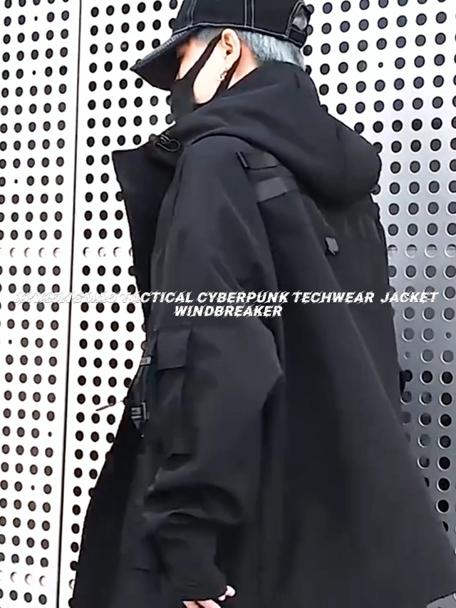 XYXIONGMAO Gothic Clothes Tactical Techwear Zipper Jacket