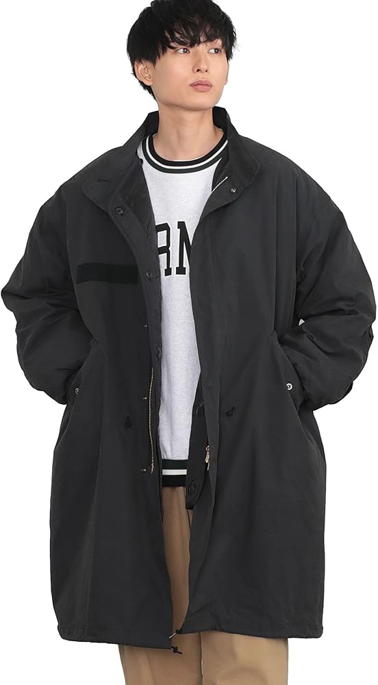 Amazon.co.jp: [ビームスハート] コート 3WAY ビッグシルエット モッズ