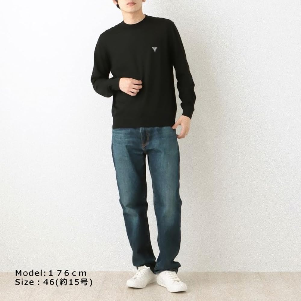 Amazon | [Prada] [プラダ] セーター トップス ニット ブラック メンズ